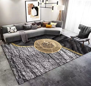 Gambar 3D ukuran besar Turki gaya Amerika karpet ruang tamu pola abstrak Nordik samping tempat tidur lembut Area Tatami karpet mandi dapur - Product Image 4