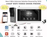 Nouveau système d'interphone vidéo intelligent Wi-Fi IP 2 fils Tuya pour villa, sonnette de porte, contrôle à distance via application, prix usine abordable