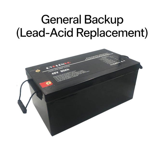 51.2V 80Ah LiFePO4 Stackable Deep Cycle Backup Power Replacement Rechargeable Battery for Lead Acid UPS System