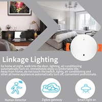 Détecteur de présence humaine intelligent Haozee Tuya WiFi/ZigBee, radar à ondes millimétriques 24G, contrôle par application, utilisation à domicile ou à l'hôtel, compatible Home Assistant