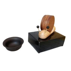 Juego de Posavasos de Madera de Nogal, Posavasos Aislante de Calor, Posavasos de Madera Maciza con Forma de Caracol para Tazas de Té - Product Image 6