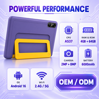 YPORANGECHENG Tablet Anak 10.1 Inci Android 16 Octa Core 16GB 64GB Dual WiFi Tablet Edukasi untuk Anak-anak OEM