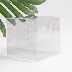 Prix bas, sac en plastique transparent PET/PVC/PP de 10 cm x 10 cm x 10 cm, emballage vide, petite <span class=keywords><strong>boîte</strong></span> cadeau pliable - Product Image 3