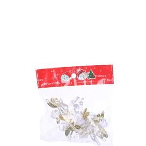 Grosir Mini transparan plastik sayap malaikat Natal hiasan pohon Natal liontin dekorasi perlengkapan liburan - Product Image 5