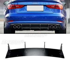 For Audi S3 8V Sedan 2013 2014 2015 <b>Car</b> Accessories Rear Bumper <b>Diffuser</b> Rear Side Splitters Spoiler Lip Rear Bumper Protector - Product Image 1