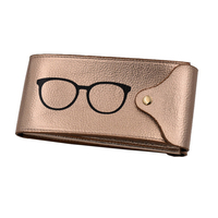Emballage de lunettes souples personnalisé étuis à lunettes de luxe en cuir PU double étui à lunettes
