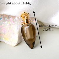 Nouveau Pendentif en Cristal 2026, Bouteille de Parfum en Forme de Carotte en Pierre Semi-Précieuse Naturelle pour Femme