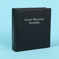Carpeta de Anillas A4 de Cuero con Logotipo Personalizado, Organizador de Documentos para Planificación de Negocios y Herencias, para Suministros Legales de Oficina