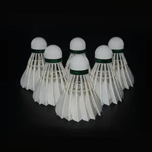 3 In 1 Original Factory Promotion Design PU Cork Class A Goose Feather Badminton Shuttlecock For Sports Training