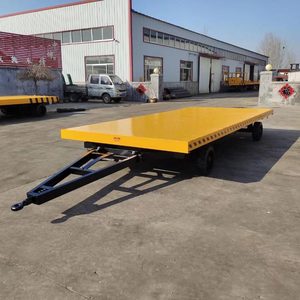 热销工厂供应钢制平板拖车小型物料运输车，适合家庭使用、餐厅、零售业、新货转运 - Product Image 2