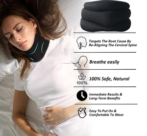 गर्दन दर्द राहत नींद के लिए गर्भाशय ग्रीवा कॉलर गर्दन ब्रश, नरम फोम गर्दन समर्थन रीढ़ में दर्द और दबाव से राहत देता है, - Product Image 5