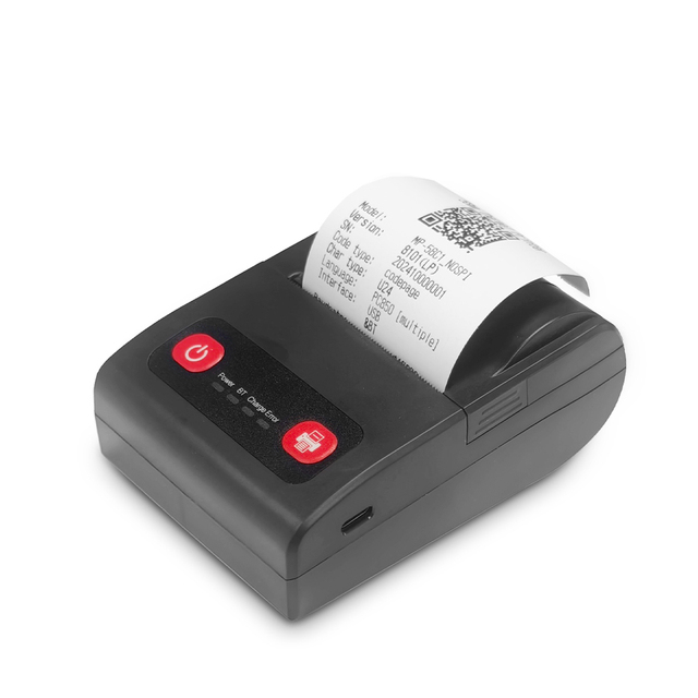 Mini Bluetooth Receipt 58mm Portable Thermal Printer 2000mah Battery Android Wireless Inkless 2 Inch Thermal Bill Printer