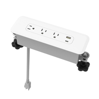 Multiprise de table encastrable modulaire OMNI avec ports USB, gestion des câbles, 120V, usage commercial