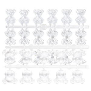 Bear Nail Swatches Tip False Nail Art Display Swatch Chart Bear Bow Shape Acrílico Nail Color <span class=keywords><strong>Palette</strong></span> - Product Image 1