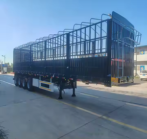 ¡Remolque esqueleto de granero de carga de 3 ejes de 13m de largo a bajo precio con pintura electroforética 150kg carga útil máxima a la venta! - Product Image 2