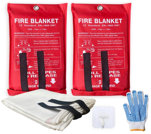 Couverture anti-feu de haute qualité, kit de sécurité d'urgence, fibre de verre ignifuge <span class=keywords><strong>pour</strong></span> la maison, la cuisine, la voiture - Product Image 1