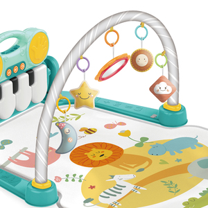 Plastic Pedal Piano &amp; Kick N Play Gym Carpet Musical Fitness <strong>Round</strong> Baby Play Mat for Newborn Baby Sleeping Gym and Mats - Product Image 5