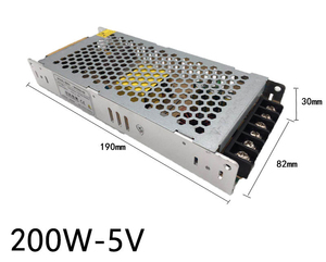 5V40A200W ספק כוח דק dc ac pc תעשייתי smps ספק כוח מיתוג יחיד לתצוגה בצבע מלא - Product Image 2