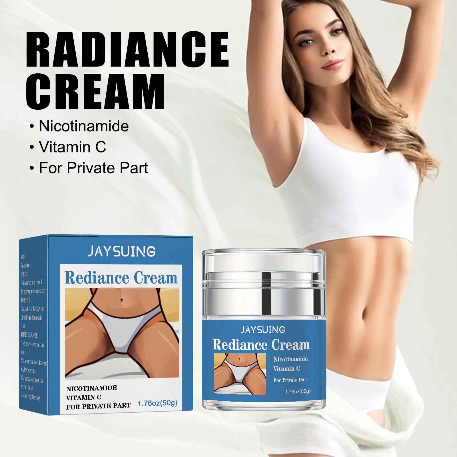 JAYSUING Anti-Aging Wrinkle for private part Vitamin C White Lotion Face Body Whitening Cream