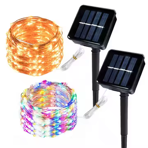 <span class=keywords><strong>Guirnalda</strong></span> decorativa de vacaciones Popular 100 Luz de hadas <span class=keywords><strong>Led</strong></span> lámpara de energía <span class=keywords><strong>Solar</strong></span> impermeable flor Luz de cadena <span class=keywords><strong>Solar</strong></span> - Product Image 4