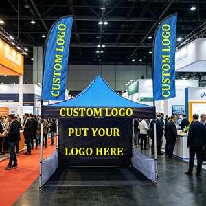 LargeTent Heavy Duty and Waterproof for Outdoor Use Customized 10x10 Tent with Flags - Product Image 1