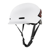Casco de Ciclismo con Intermitentes y Luz Trasera LED Inteligente con Control Remoto, para Adultos, Unisex, Moldeado en una Sola Pieza, para Scooter y Ciclismo Urbano