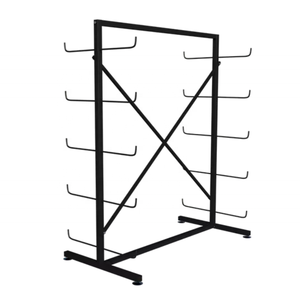 ที่แขวนผ้าหนา5ชั้นสำหรับโชว์รูมแบบสองด้านพรม<span class=keywords><strong>ผ้า</strong></span>สิ่งทอพรมโยคะเสื่อตั้งโชว์โลหะ - Product Image 3