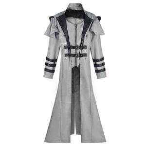 中世纪角色扮演服装文艺复兴朋克复古长款开叉夹克100% 涤纶男女通用舞台表演服装 - Product Image 4