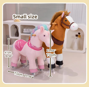 Caballo Mecánico de Peluche para Niños, Juguete de Montar y Balancear, Caballo para Montar al Aire Libre - Product Image 6