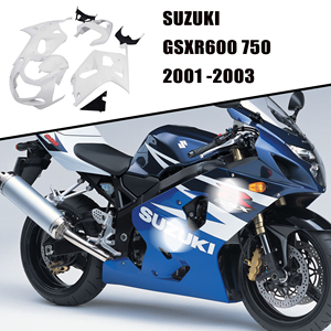 Personalización a Medida - Kit de Carenado para Motocicleta, Conjunto de Carrocería Inyectada para <span class=keywords><strong>Suzuki</strong></span> GSXR600 <span class=keywords><strong>750</strong></span> <span class=keywords><strong>2001</strong></span> 2002 2003 - Product Image 4