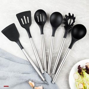 20-Piece Eco-Friendly Disposable Kitchen <b>Knife</b> <b>Set</b> with Silicone Cooking Utensils - Product Image 2