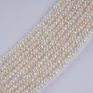 Wholesale Wenchi Model 31320 Zhuji 3-3.5mm Flat White Natural Freshwater <b>Pearls</b> <b>Loose</b> DIY Jewelry Accessories - Product Image 1