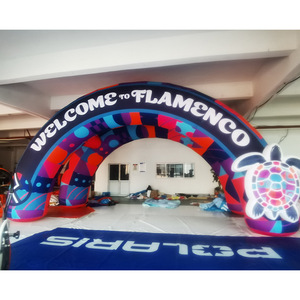 Arco Inflable Triatbrezh para Línea de Meta de 12 pies o más, Impresión Digital Azul, para Eventos Deportivos al Aire Libre - Product Image 4