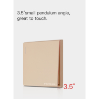FUTINA Luxe Moderne Sans Fil Électrique Compatible NFC 16A Max. Interrupteur mural à bouton-poussoir standard britannique à un seul pôle, 10 ans