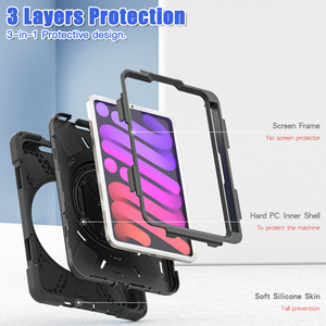 เคสกันกระแทกสำหรับ iPad Mini 6 พร้อมสายสะพายและขาตั้ง - Product Image 4
