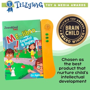 Livres <span class=keywords><strong>audio</strong></span> électroniques bilingues pour enfants âgés de 3 à 6 ans <span class=keywords><strong>espagnol</strong></span> anglais parlant éducatif Machines d'apprentissage jouet - Product Image 5