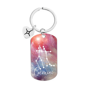 Porte-clés en métal des 12 constellations, cadeaux d'<span class=keywords><strong>astronomie</strong></span> du zodiaque, cadeaux d'anniversaire pour femmes, hommes, adultes, garçons, filles, amateurs d'horoscope - Product Image 2