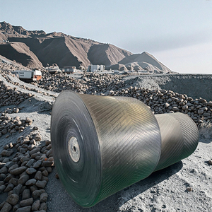 Kaymaz aşınmaya dayanıklı endüstriyel konveyör bant kauçuk balıksırtı naylon desenli transmisyon kayışı madencilik taşımacılığı için yüksek - Product Image 5