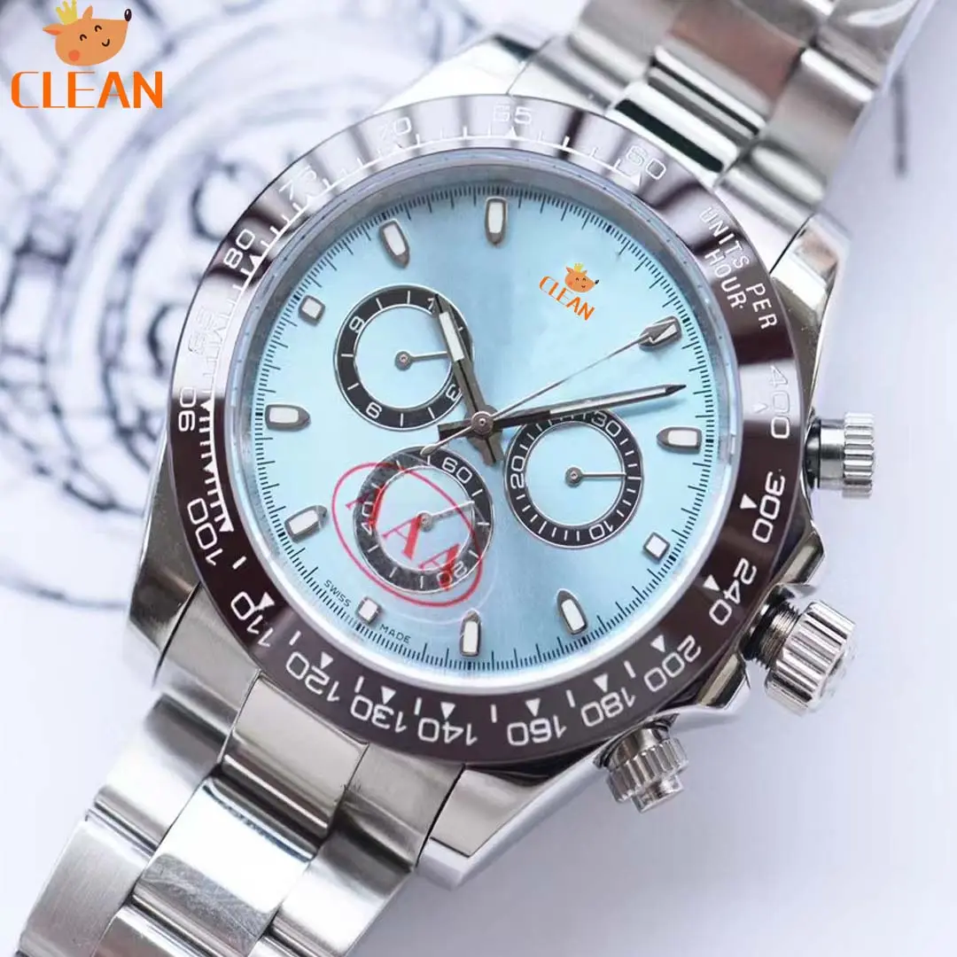 40mm Wholesale Waterproof 3A Material High Quality Luminous 904L Top Quality V12 Eta Super Clone Automatic Mechanical Watches