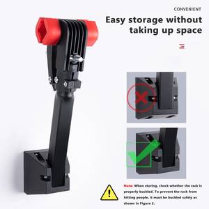 Soporte de <span class=keywords><strong>pared</strong></span> para bicicleta de montaña, estante de almacenamiento para <span class=keywords><strong>bicicletas</strong></span> de interior - Product Image 2