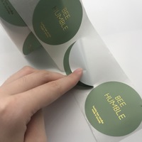 Impresión de pegatinas de vinilo, rollo de pegatina de vinilo permanente personalizada, Logo redondo, impermeable, producto de impresión de etiquetas
