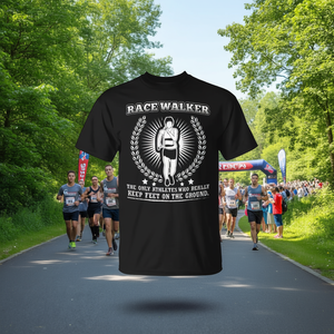 T-shirt Race Walker : L'athlète qui garde ses pieds au sol - Product Image 3