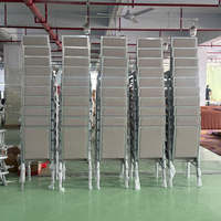 Chaise de salle à manger moderne empilable à structure en aluminium pour hôtels d'affaires, salles de conférence multifonctionnelles, buffets thématiques et rassemblements hôteliers