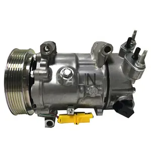 6453QJ/6453QK/6453WK/6453WL/96519109/96598757 6C12 Type auto ac compressor voor PEUGEOT 207/307/408/CITROEN C2/C4