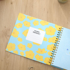 Encuadernación de anillo <span class=keywords><strong>invisible</strong></span>, libro de bebé personalizado, Diario para bebés, primer año, recuerdos de crecimiento, registros, cuaderno de embarazo de <span class=keywords><strong>tapa</strong></span> <span class=keywords><strong>dura</strong></span> para regalo - Product Image 5