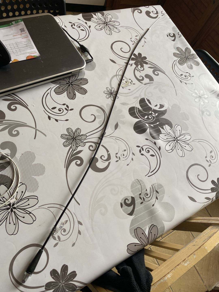 108 cm de long, sortie 10 cm