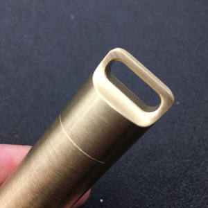 Туристические герметичные контейнеры для таблеток для повседневного использования, водонепроницаемые латунные контейнеры для таблеток для выживания - Product Image 4