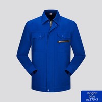 Ensemble de vêtements de travail antistatiques en coton personnalisable avec logo, durable, épais, à manches longues, pour hommes, réfléchissant, uniforme printemps/automne