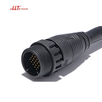 LLT M25 Multipin 24pin Small Ampere Cable Connector IP68 IP67 Waterproof Plug Male Female Cable Connector