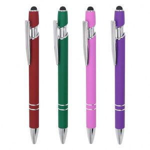 High Quality Promotional 2-in-1 Multi-function Soft Touch Screen <b>Pen</b> New Ball for Stylus and Custom Logo Metal Ballpoint <b>Pens</b> - Product Image 4
